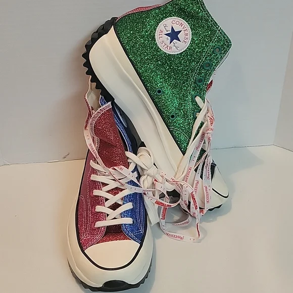 Run Star Hike Glitter Jw Anderson Converse Size Converse Shoes Jw